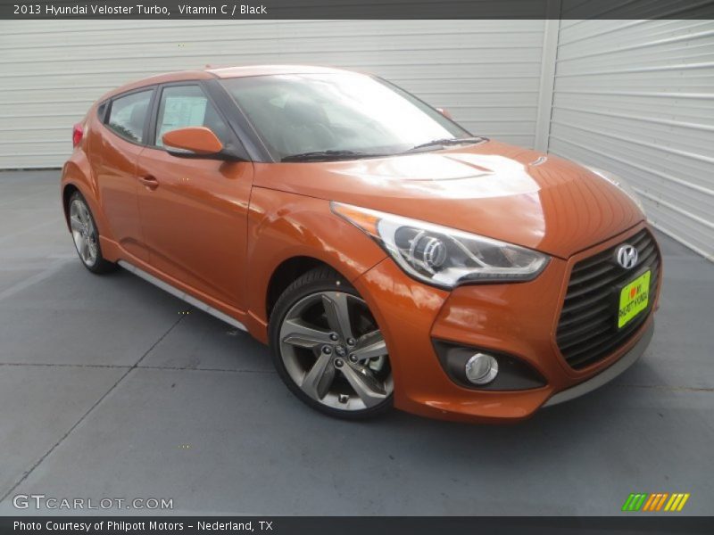 Vitamin C / Black 2013 Hyundai Veloster Turbo
