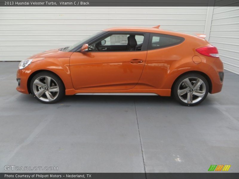 Vitamin C / Black 2013 Hyundai Veloster Turbo