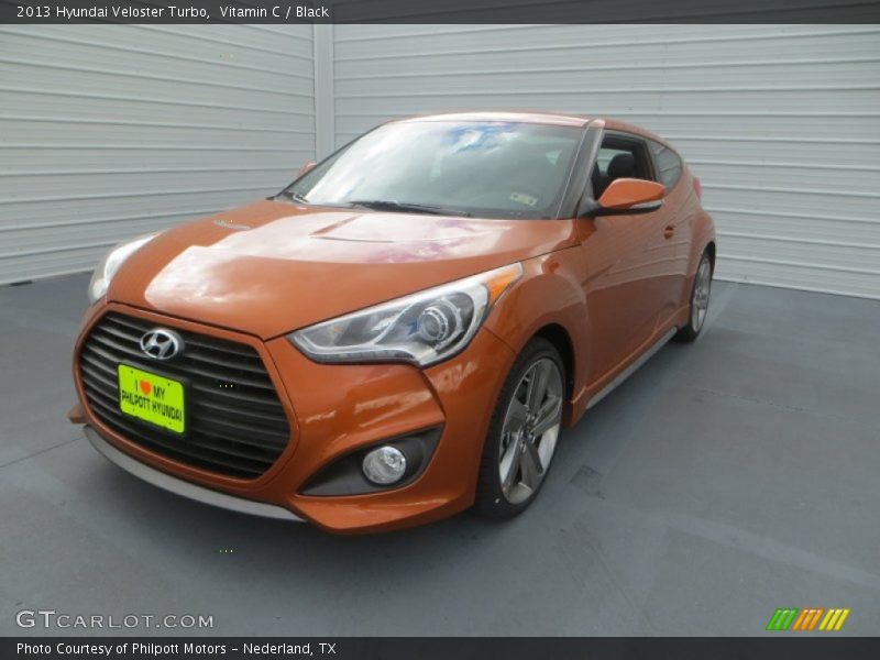 Vitamin C / Black 2013 Hyundai Veloster Turbo