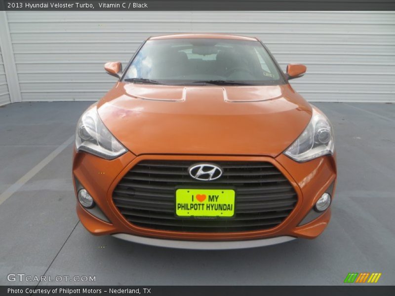 Vitamin C / Black 2013 Hyundai Veloster Turbo