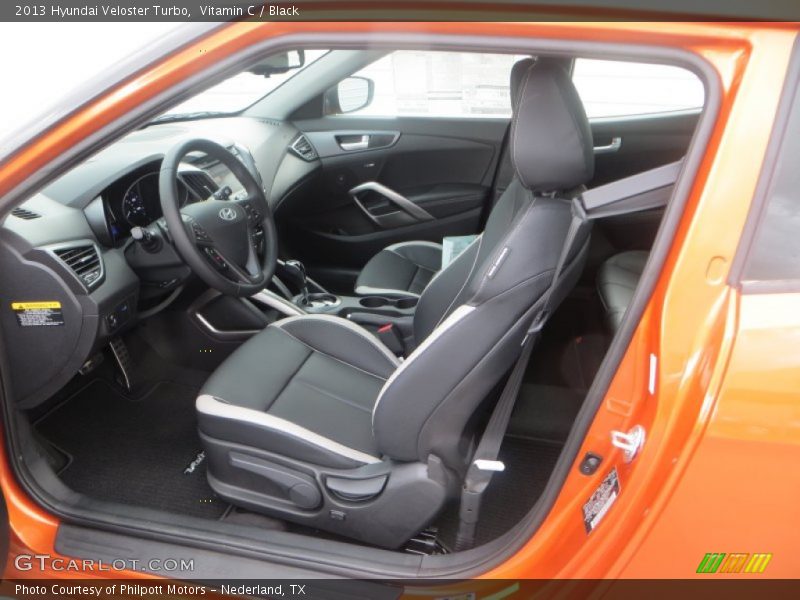 Vitamin C / Black 2013 Hyundai Veloster Turbo