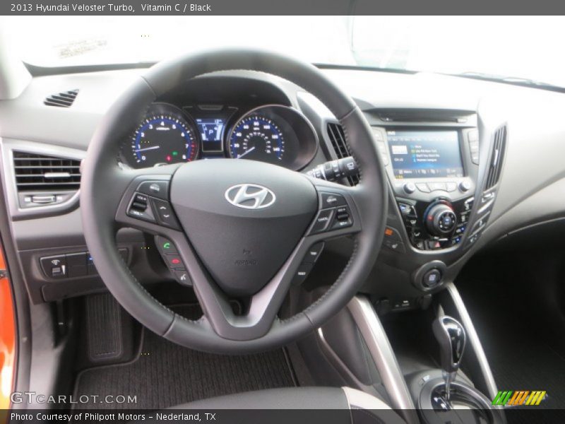 Vitamin C / Black 2013 Hyundai Veloster Turbo