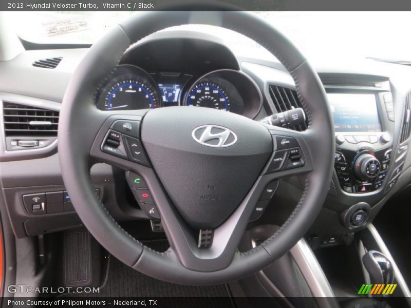 Vitamin C / Black 2013 Hyundai Veloster Turbo