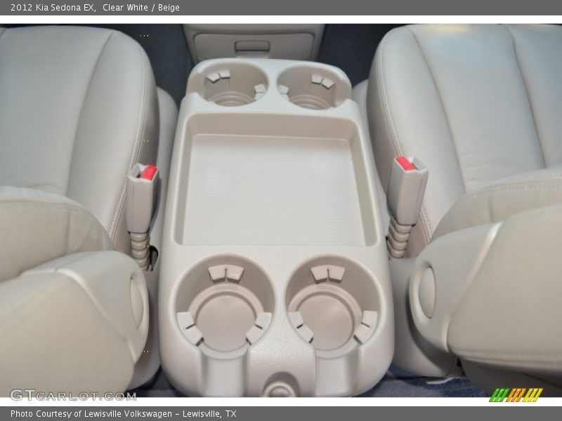 Clear White / Beige 2012 Kia Sedona EX