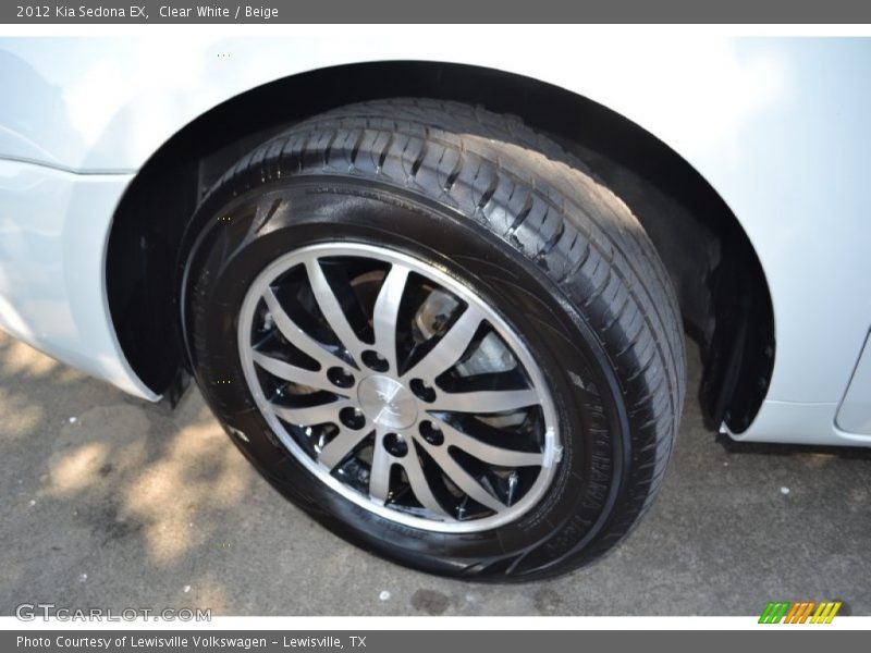 Clear White / Beige 2012 Kia Sedona EX