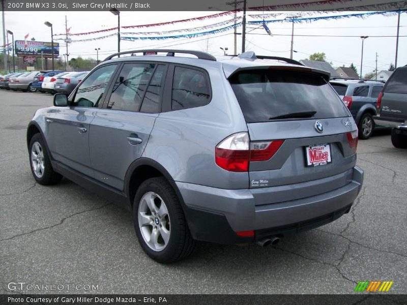 Silver Grey Metallic / Black 2007 BMW X3 3.0si