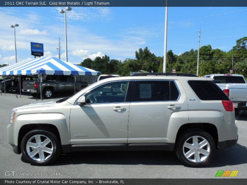 Gold Mist Metallic / Light Titanium 2011 GMC Terrain SLE