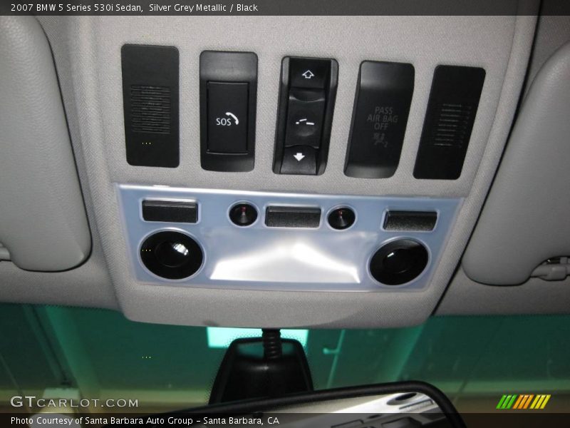 Silver Grey Metallic / Black 2007 BMW 5 Series 530i Sedan
