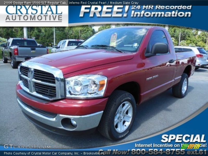 Inferno Red Crystal Pearl / Medium Slate Gray 2006 Dodge Ram 1500 SLT Regular Cab