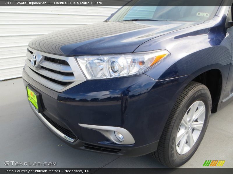 Nautical Blue Metallic / Black 2013 Toyota Highlander SE