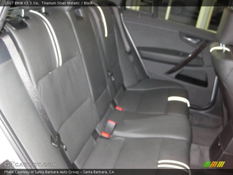 Titanium Silver Metallic / Black 2007 BMW X3 3.0si