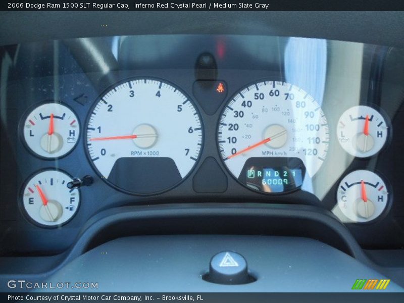 Inferno Red Crystal Pearl / Medium Slate Gray 2006 Dodge Ram 1500 SLT Regular Cab
