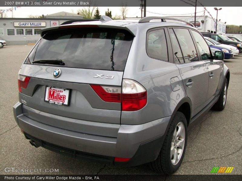 Silver Grey Metallic / Black 2007 BMW X3 3.0si