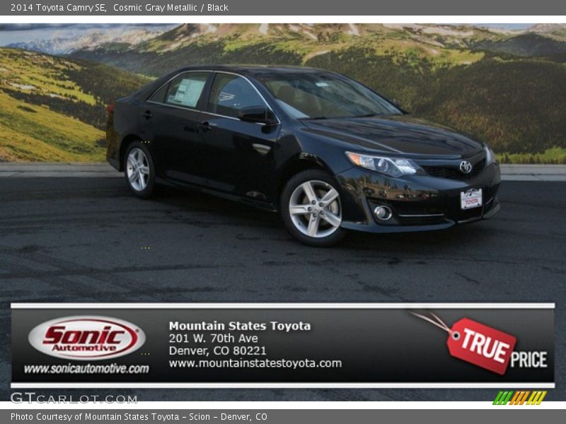 Cosmic Gray Metallic / Black 2014 Toyota Camry SE