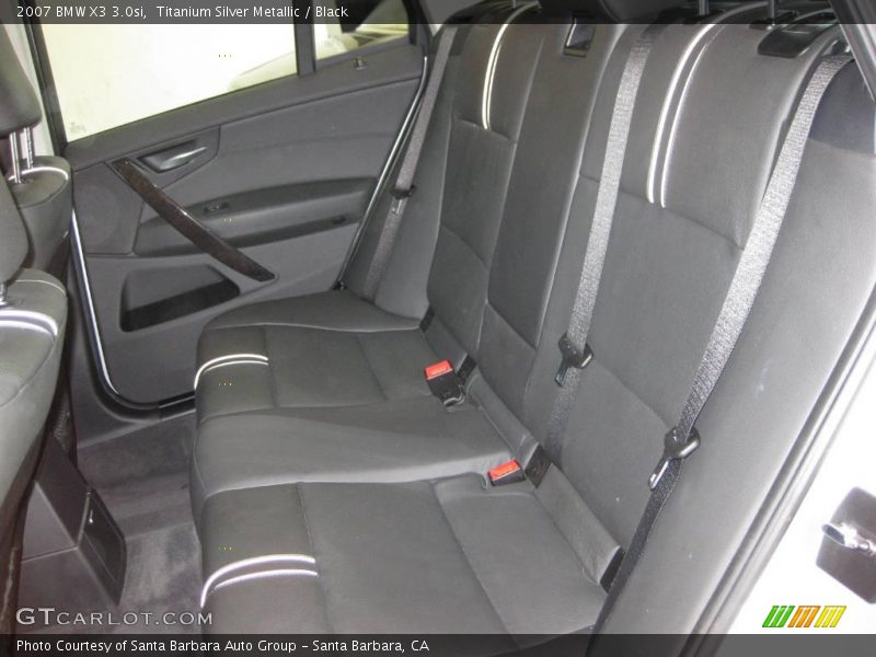 Titanium Silver Metallic / Black 2007 BMW X3 3.0si