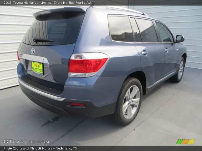 Shoreline Blue Pearl / Ash 2013 Toyota Highlander Limited