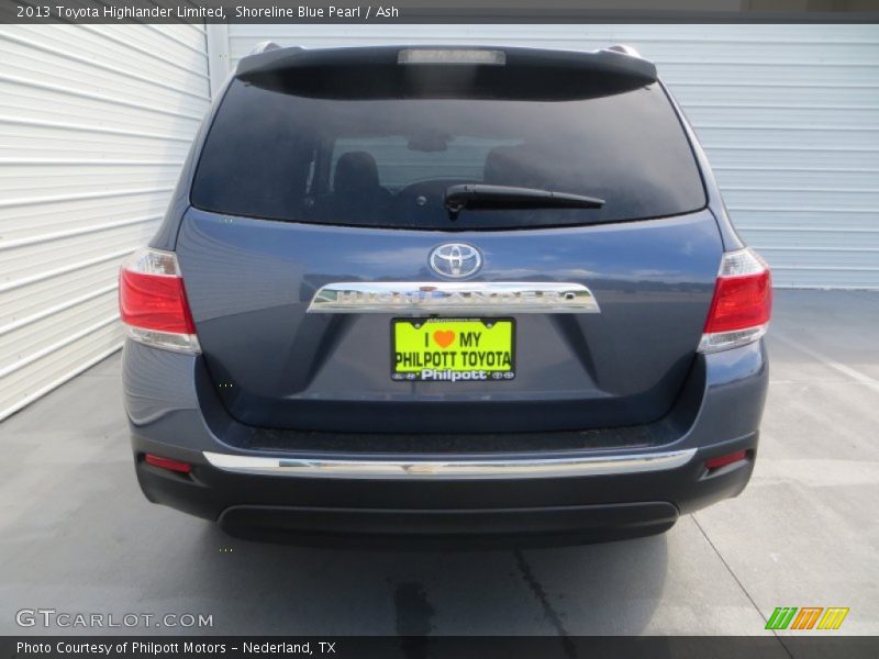 Shoreline Blue Pearl / Ash 2013 Toyota Highlander Limited