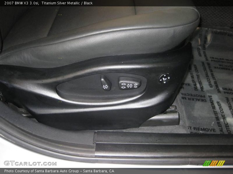 Titanium Silver Metallic / Black 2007 BMW X3 3.0si