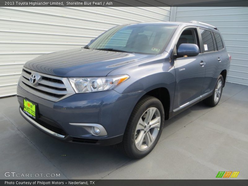 Shoreline Blue Pearl / Ash 2013 Toyota Highlander Limited