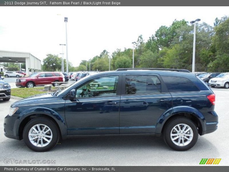 Fathom Blue Pearl / Black/Light Frost Beige 2013 Dodge Journey SXT