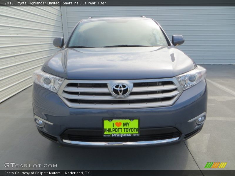 Shoreline Blue Pearl / Ash 2013 Toyota Highlander Limited