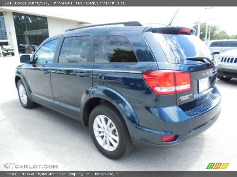 Fathom Blue Pearl / Black/Light Frost Beige 2013 Dodge Journey SXT