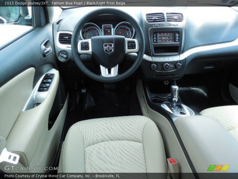 Fathom Blue Pearl / Black/Light Frost Beige 2013 Dodge Journey SXT