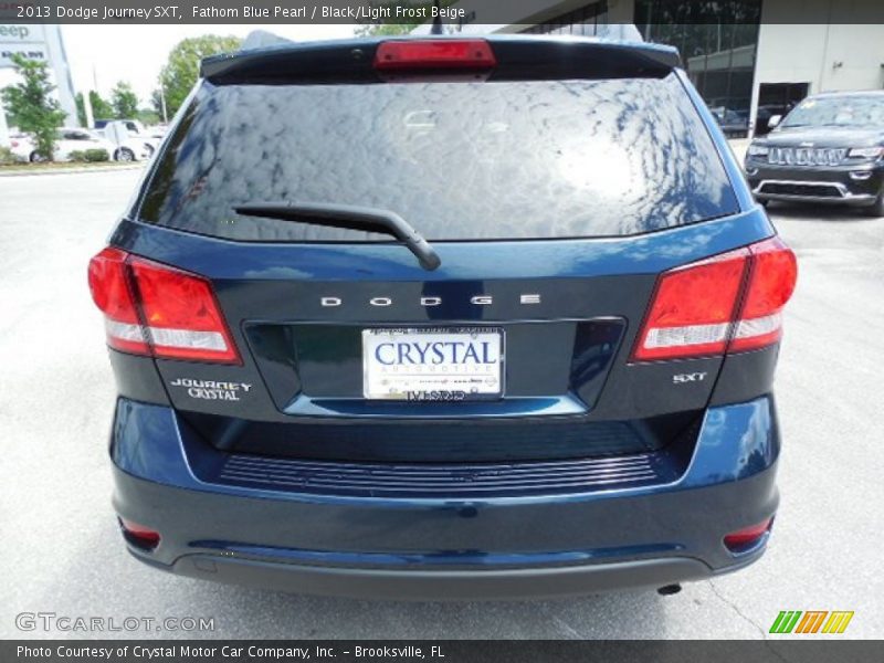 Fathom Blue Pearl / Black/Light Frost Beige 2013 Dodge Journey SXT