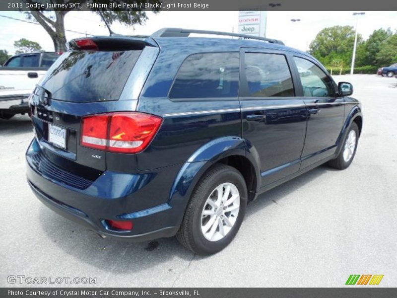 Fathom Blue Pearl / Black/Light Frost Beige 2013 Dodge Journey SXT