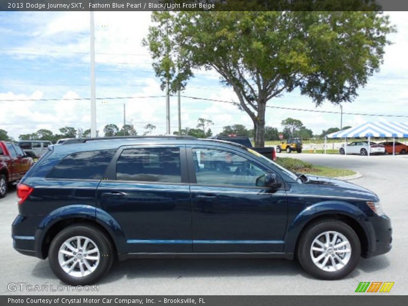 Fathom Blue Pearl / Black/Light Frost Beige 2013 Dodge Journey SXT