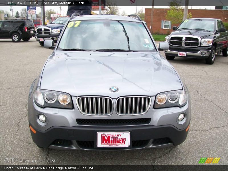 Silver Grey Metallic / Black 2007 BMW X3 3.0si