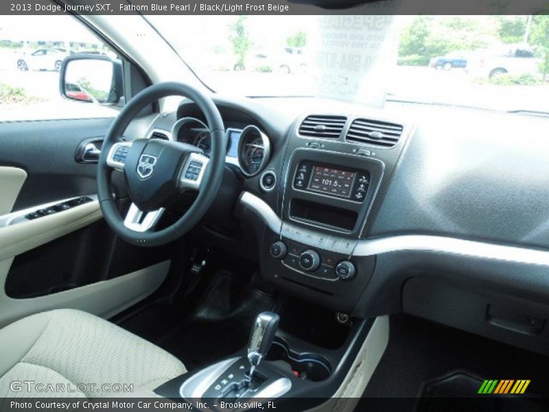 Fathom Blue Pearl / Black/Light Frost Beige 2013 Dodge Journey SXT