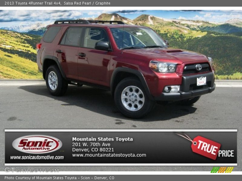 Salsa Red Pearl / Graphite 2013 Toyota 4Runner Trail 4x4