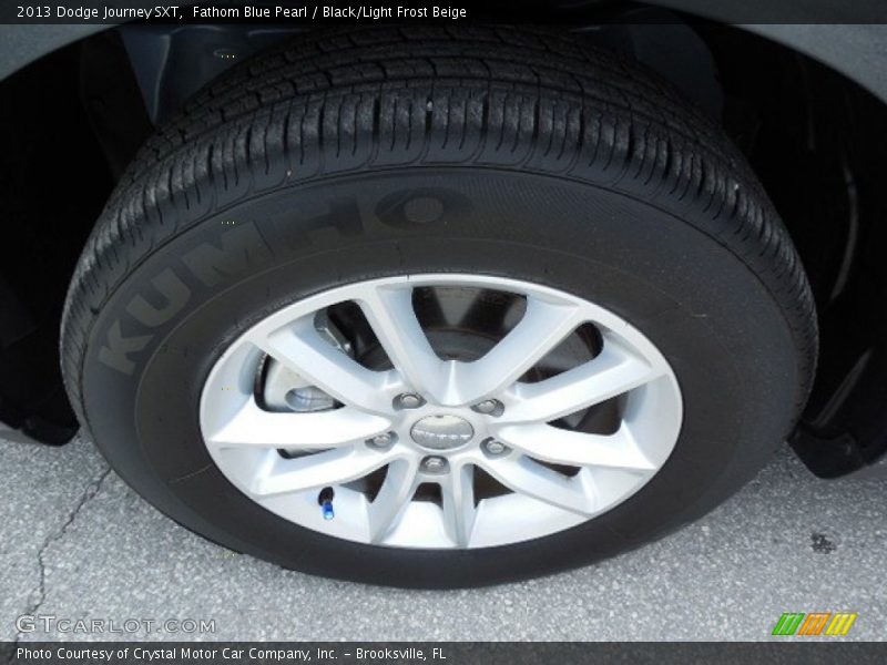 Fathom Blue Pearl / Black/Light Frost Beige 2013 Dodge Journey SXT