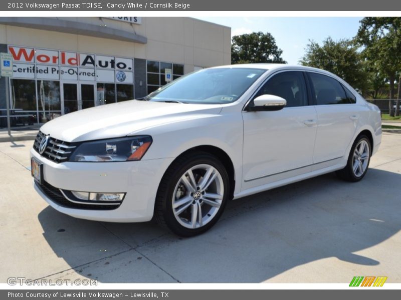Candy White / Cornsilk Beige 2012 Volkswagen Passat TDI SE