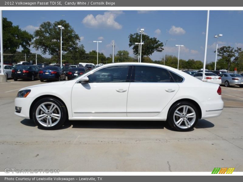 Candy White / Cornsilk Beige 2012 Volkswagen Passat TDI SE