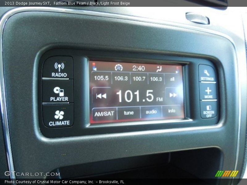 Fathom Blue Pearl / Black/Light Frost Beige 2013 Dodge Journey SXT
