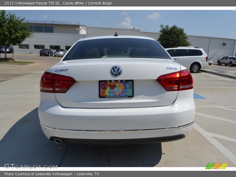 Candy White / Cornsilk Beige 2012 Volkswagen Passat TDI SE