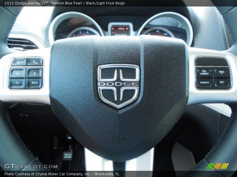 Fathom Blue Pearl / Black/Light Frost Beige 2013 Dodge Journey SXT