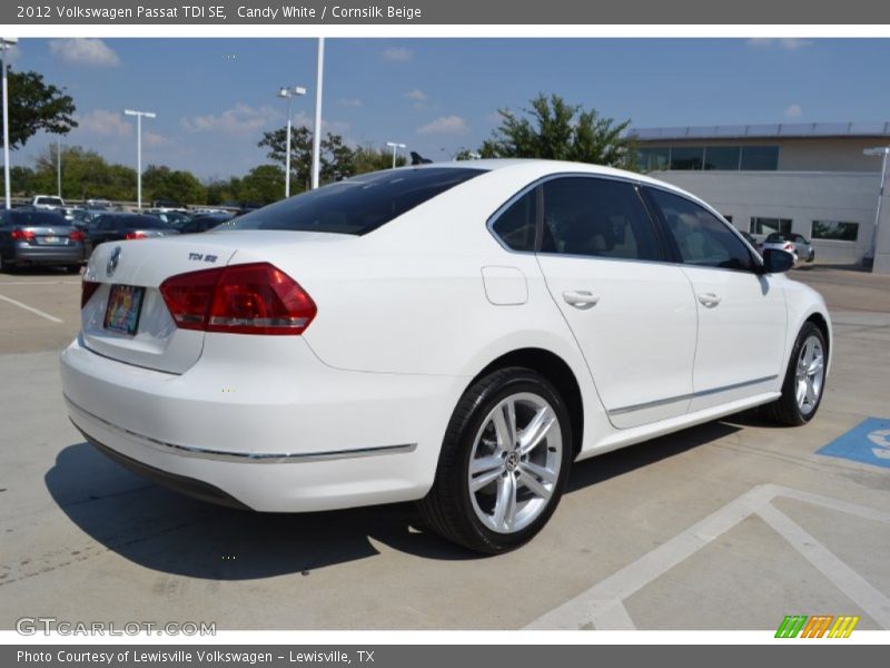 Candy White / Cornsilk Beige 2012 Volkswagen Passat TDI SE