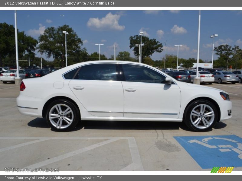 Candy White / Cornsilk Beige 2012 Volkswagen Passat TDI SE