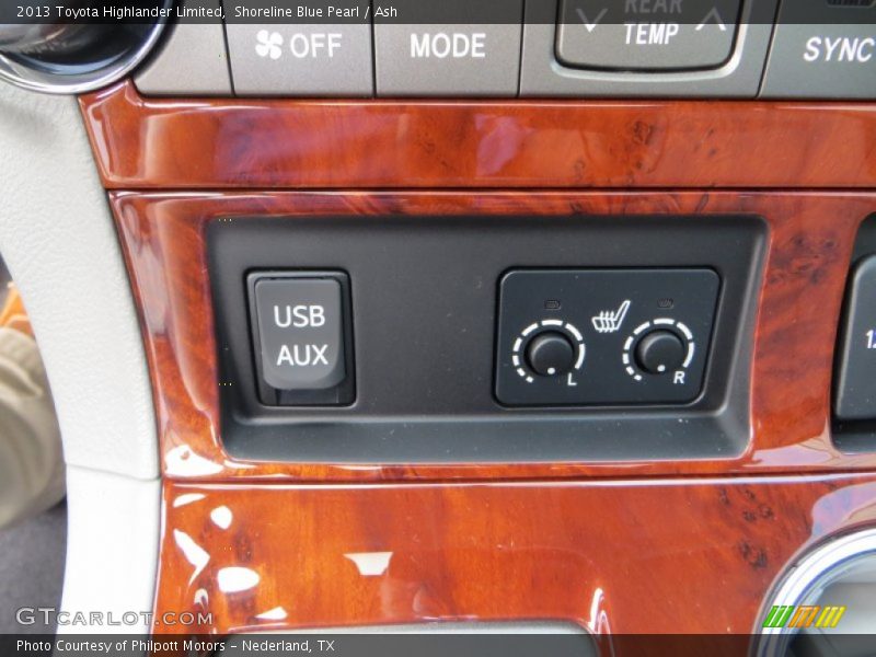 Shoreline Blue Pearl / Ash 2013 Toyota Highlander Limited