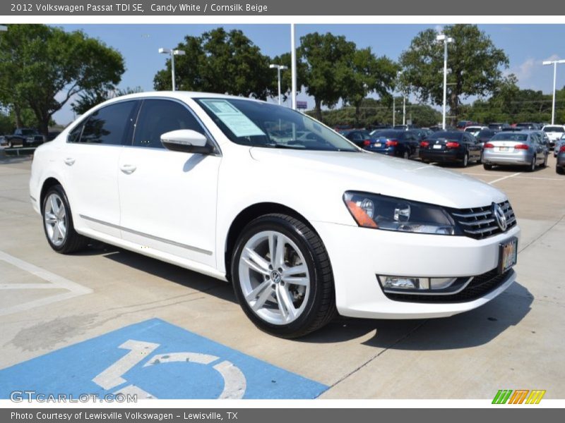 Candy White / Cornsilk Beige 2012 Volkswagen Passat TDI SE