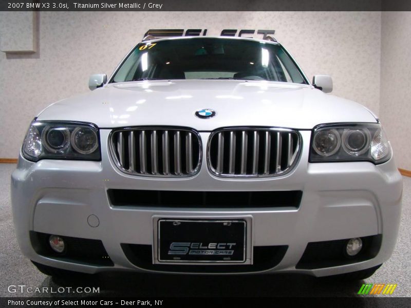 Titanium Silver Metallic / Grey 2007 BMW X3 3.0si