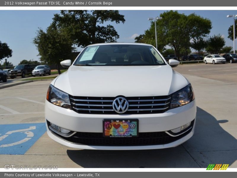Candy White / Cornsilk Beige 2012 Volkswagen Passat TDI SE
