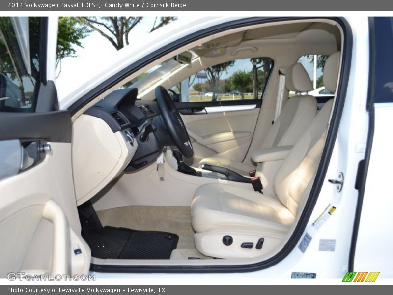 Candy White / Cornsilk Beige 2012 Volkswagen Passat TDI SE