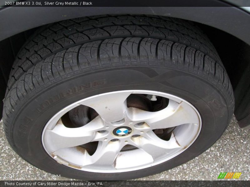 Silver Grey Metallic / Black 2007 BMW X3 3.0si