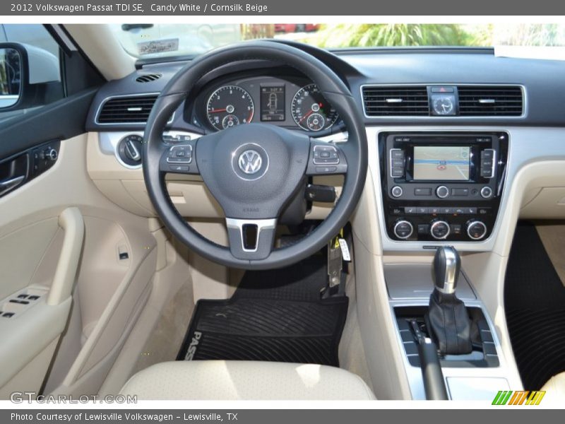 Candy White / Cornsilk Beige 2012 Volkswagen Passat TDI SE
