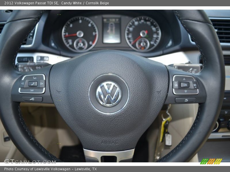 Candy White / Cornsilk Beige 2012 Volkswagen Passat TDI SE