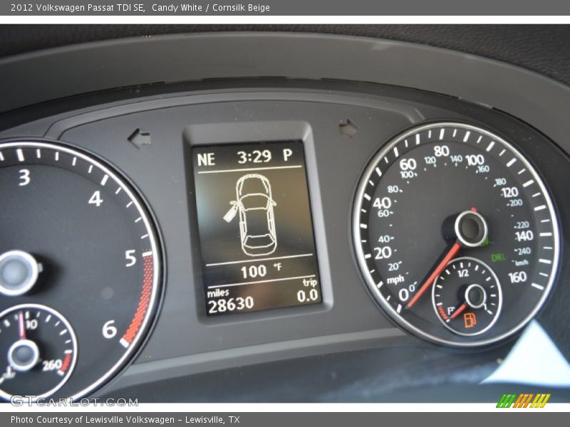 Candy White / Cornsilk Beige 2012 Volkswagen Passat TDI SE